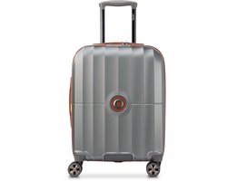 DELSEY Carrousel 2 Slim Handbagagekoffer 55 cm – Uitbreidbaar 33–38 L – 3,1 kg – Polycarbonaat – TSA-slot – SECURITECH 2 – 5 jaar garantie - Silver