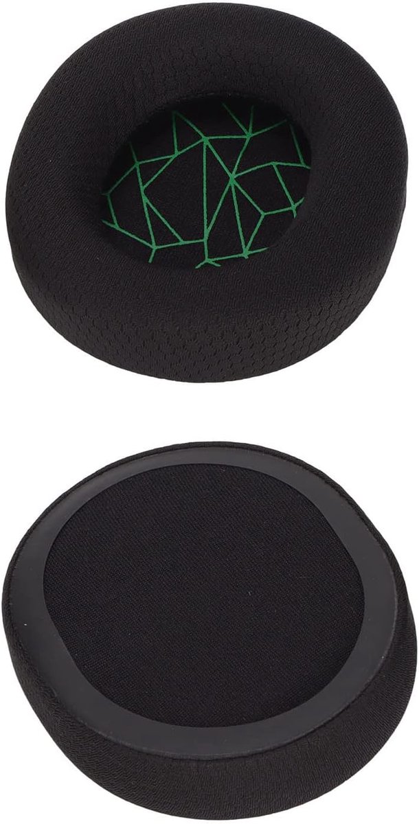 Oorkussentjes Vervangend - Koptelefoon Kussens - Geluidsisolatie Comfort - Hoge Elasticiteit - 10 x 9 x 5 cm - Zwart Groen