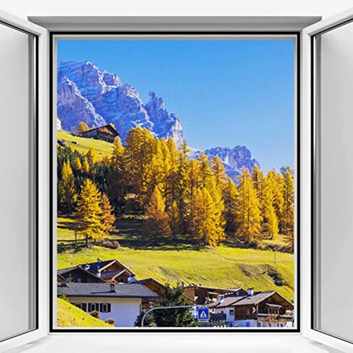 Raam Insectenhor - Horren Raam - Insecten Buiten - Verstelbaar Afsnijdbaar - 65x150cm - Zwart