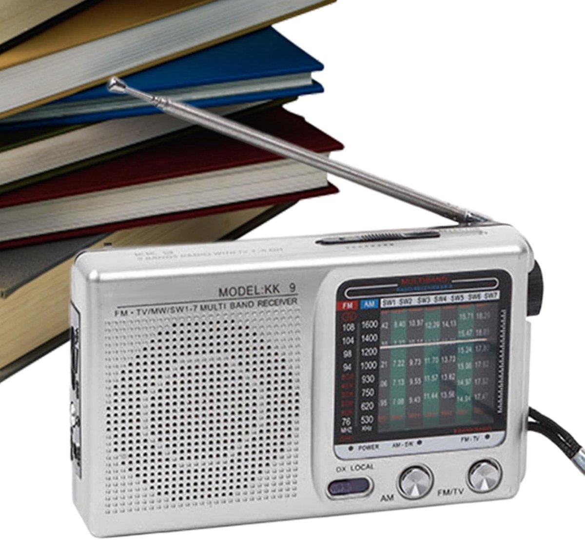 Draagbare Radio - AM FM Ontvanger - Reizen Werk School - Telescopische Antenne Krachtige Luidspreker