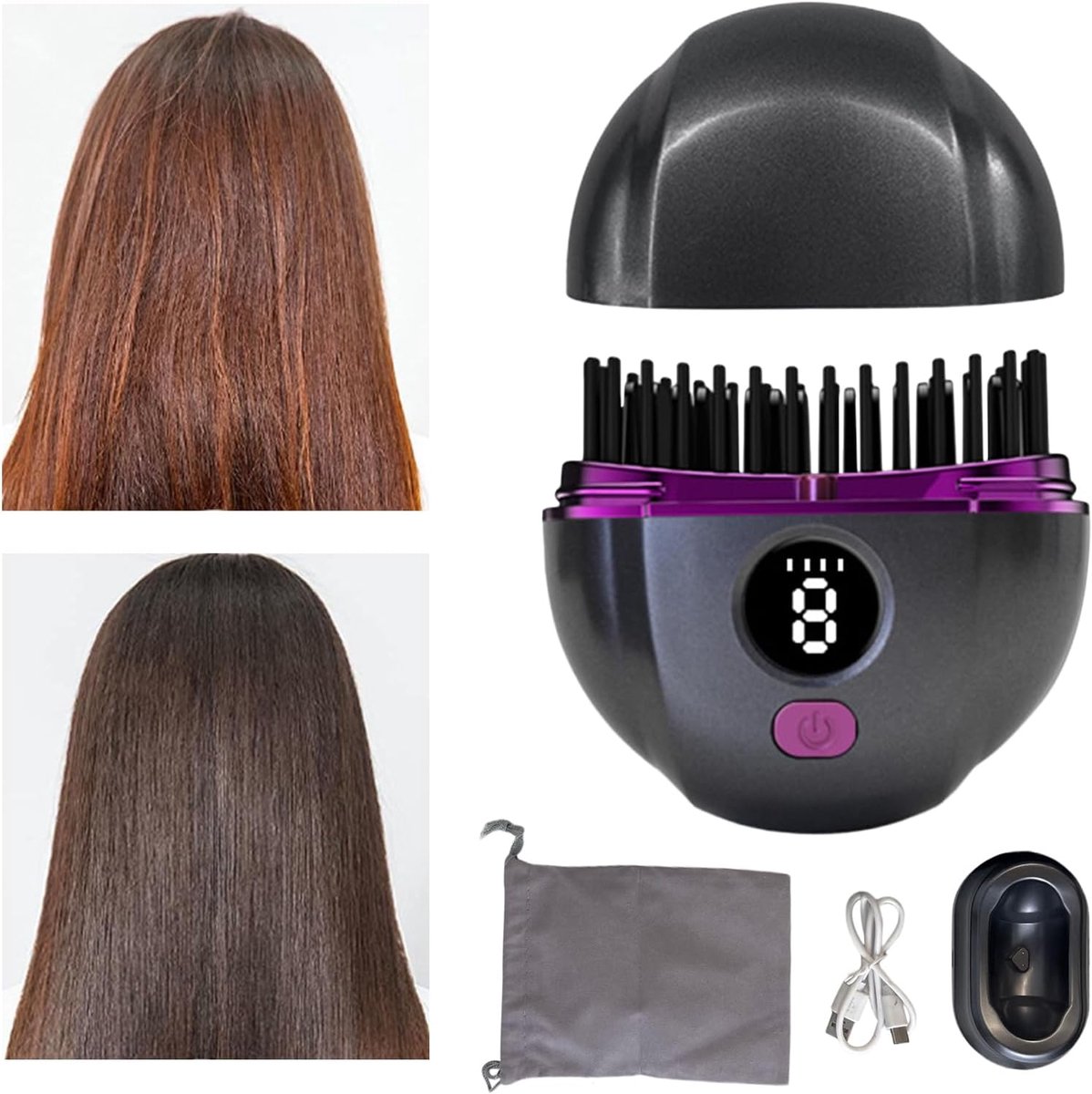 Draadloze Stijltang - Oplaadbare Haarstyler - Snel Steil Haar - 3 Warmtestanden - Compact Ontwerp