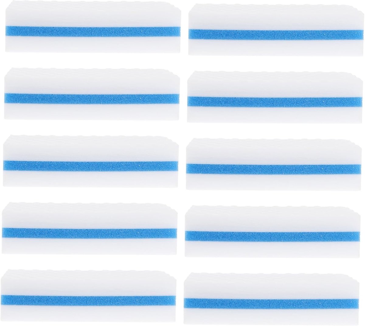 Veeg Sponzen - Afwas Sponsjes - Keuken Schoonmaken - Dubbelzijdig Gebruik - 10x6x2.5 cm - Wit