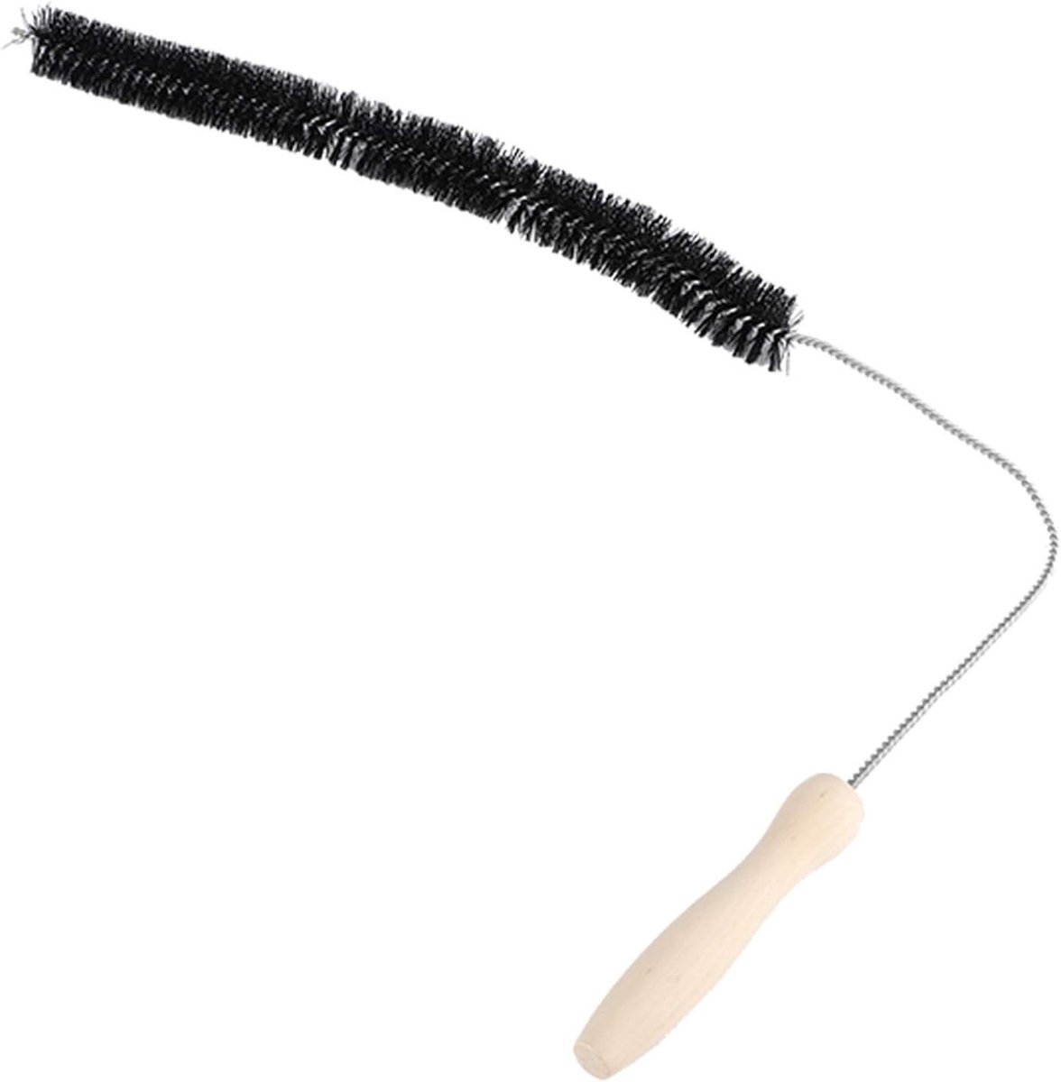 Droger Ontluchtingsborstel - Reinigings Tool - Pluis Verwijderen - Lange Flexibele Steel - 77 cm Lengte - Zwart