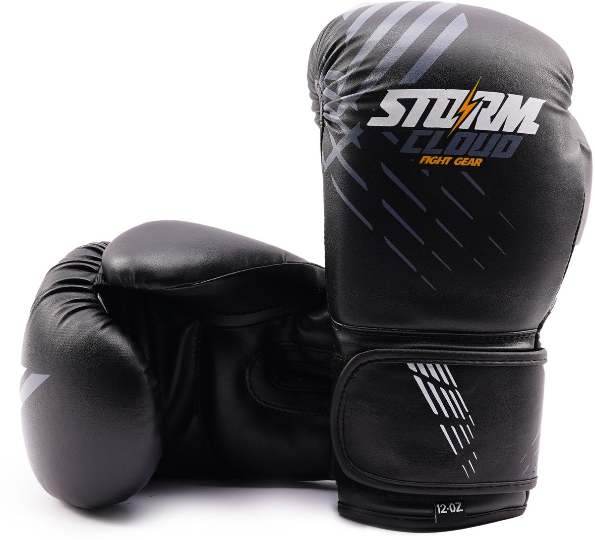 StormCloud Lynx Serie - Bokshandschoenen - Zwart-Grijs - 16oz - Synthetisch Leer