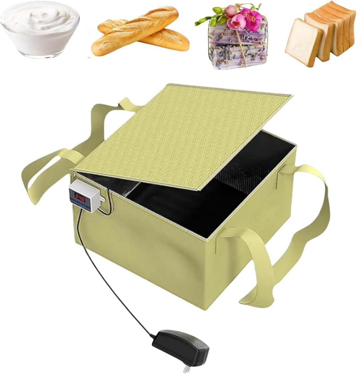 Deeg Rijsmachine - Fermentatie Box - Brood Maken - Nauwkeurige Temperatuurregeling - 30x29x19 cm