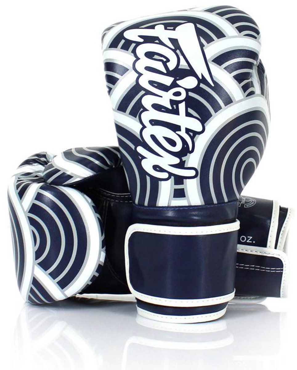 Fairtex BGV14 Serie - Bokshandschoenen - Blue Wave - 14oz - Synthetisch Leer