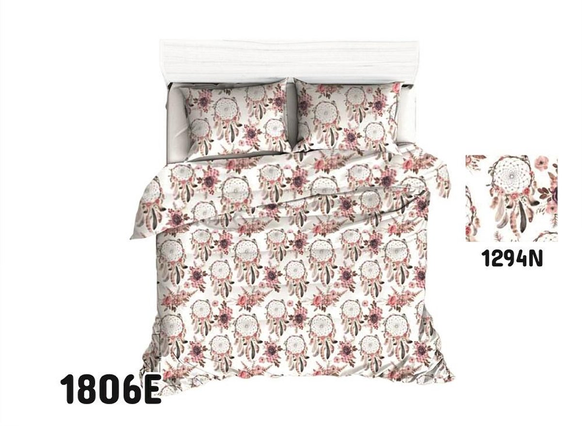 Extraposciel - Beddengoed - 160x200 - Dromenvanger Veren - Wit Roze