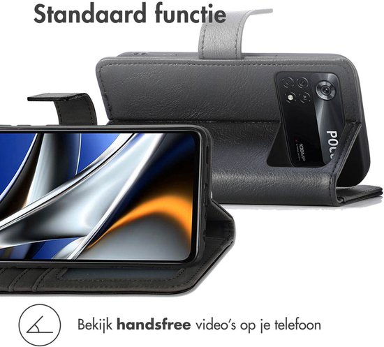 Coque Xiaomi Poco X4 Pro 5G iMoshion Luxe Book Type - Zwart