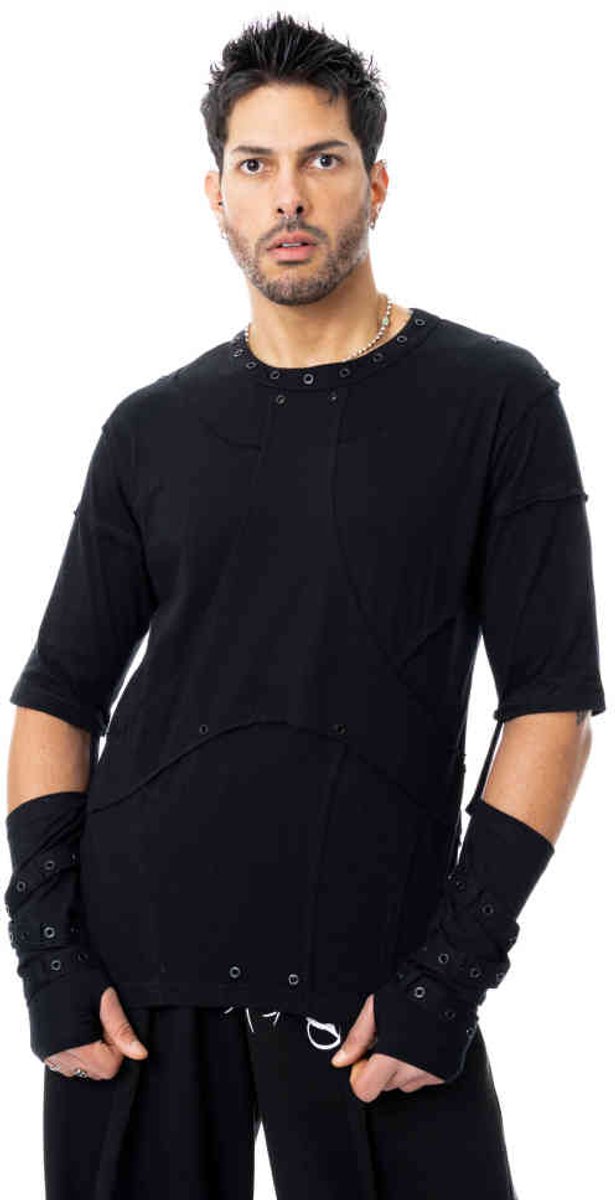 Heartless - Zeke Top - S - Zwart