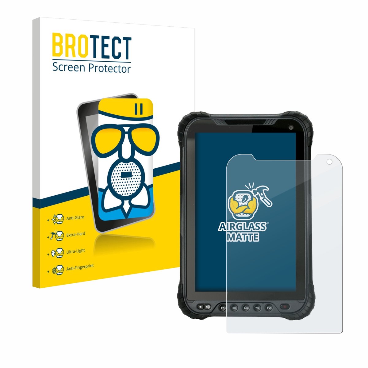 BROTECT - Screenprotector voor Unitech TB85 Plus - Folie Beschermfolie Beschermglas matte