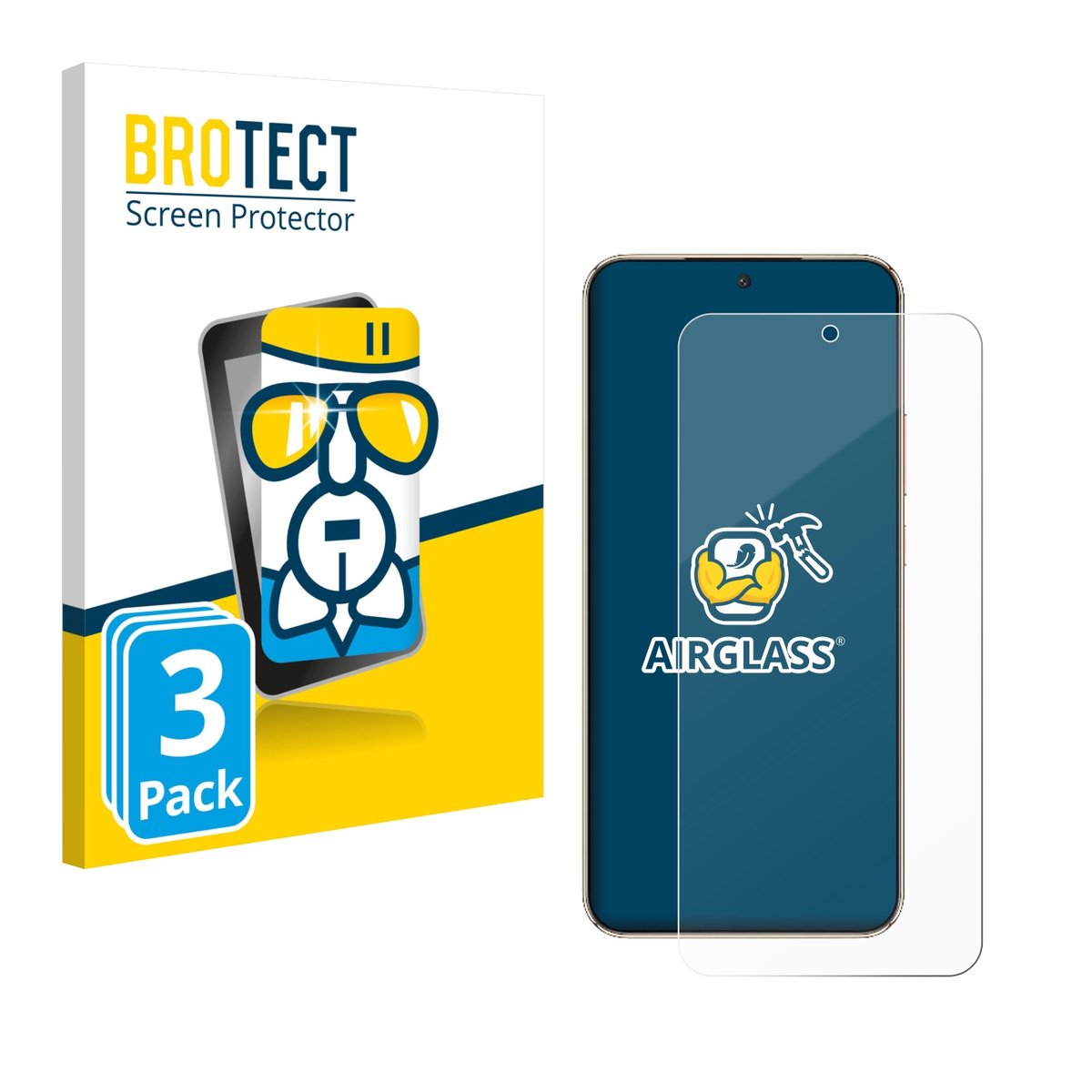 Screenprotector 3 Stuks voor Honor Magic 8 Lite Beschermglas transparant