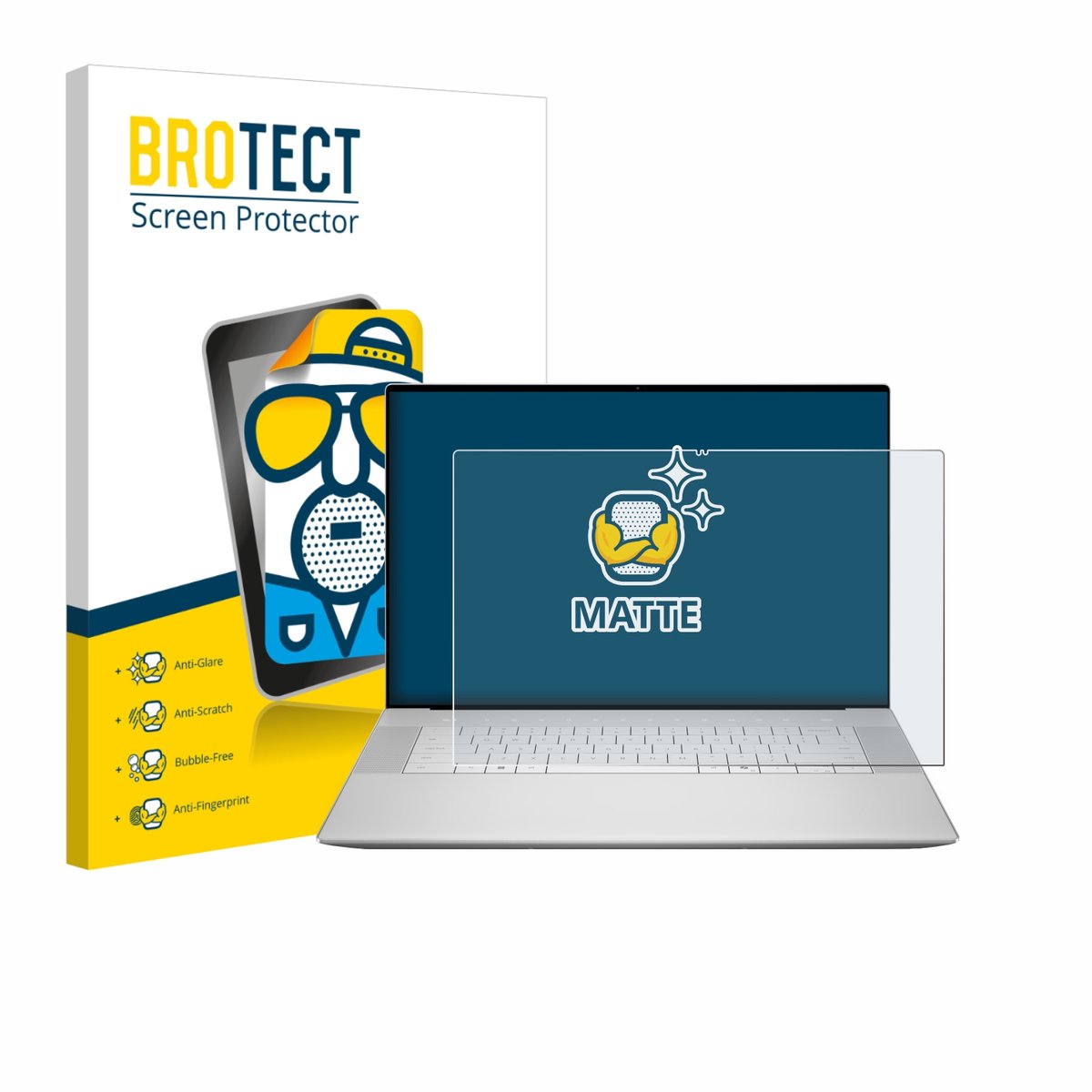 BROTECT - Screenprotector voor Dell 16 Premium Laptop - Folie Beschermfolie matte