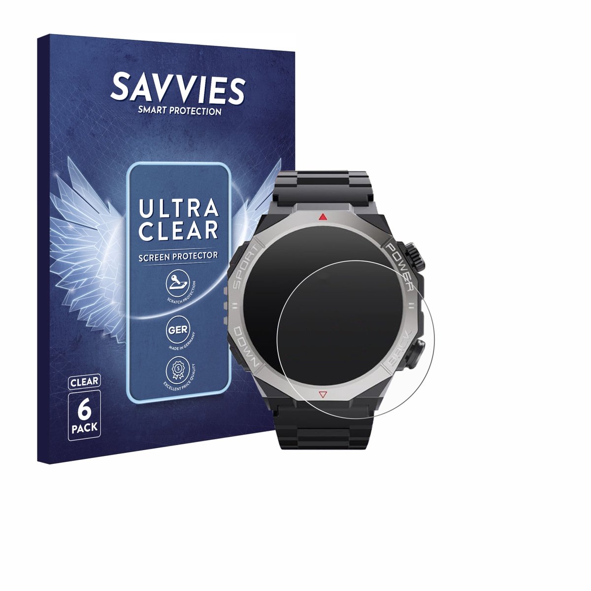 Savvies - Screenprotector voor Ddidbi S10 1.39" - Folie Beschermfolie transparant 6 Stuks