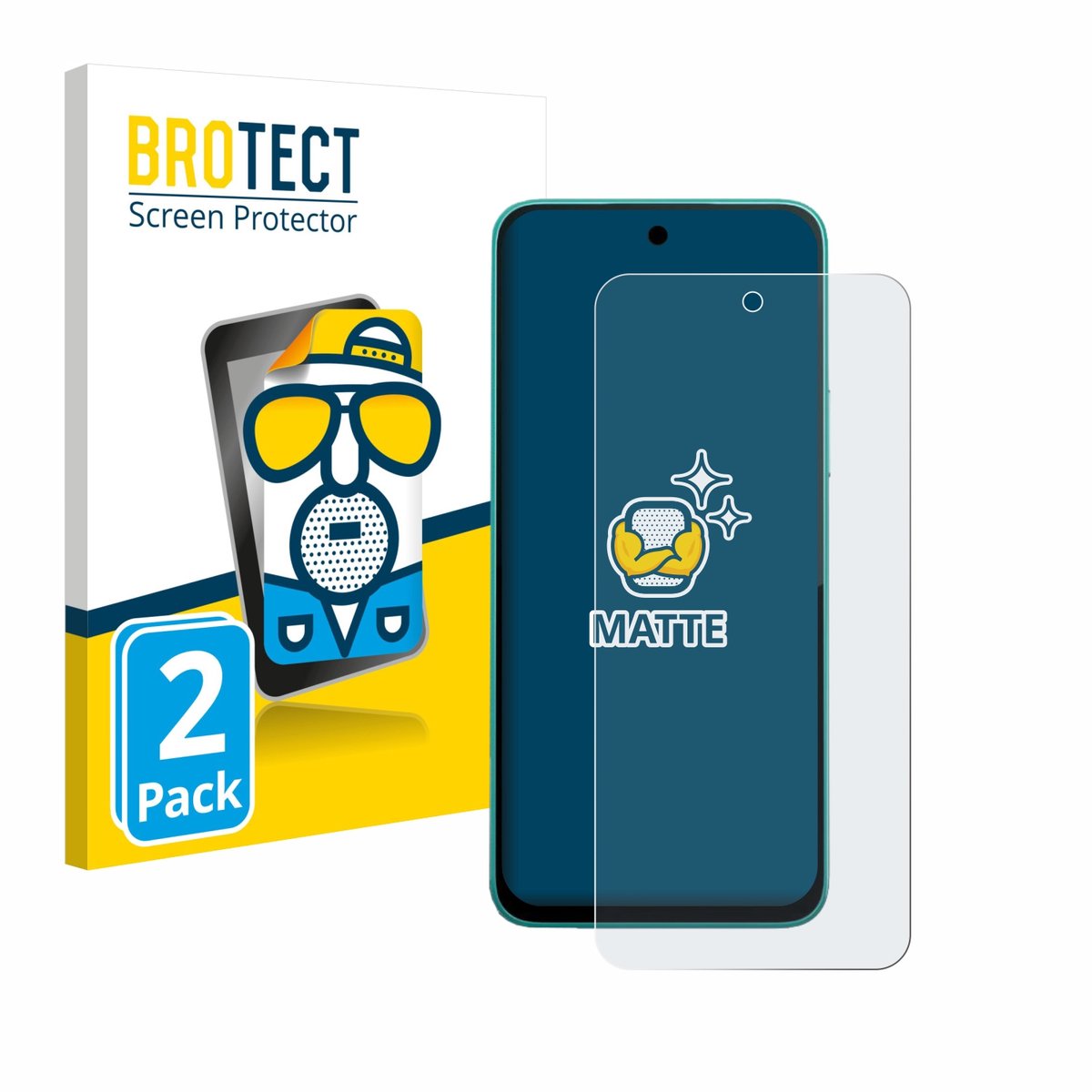 BROTECT - Screenprotector voor Infinix Note 50x 5G - Folie Beschermfolie matte 2 Stuks