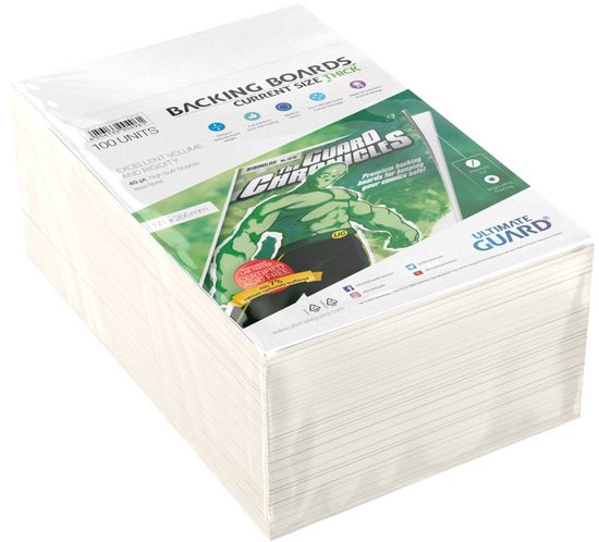 Ultimate Guard Comic Backing Boards (100) - Current Size Thick van Ultimate Guard — afbeelding 2
