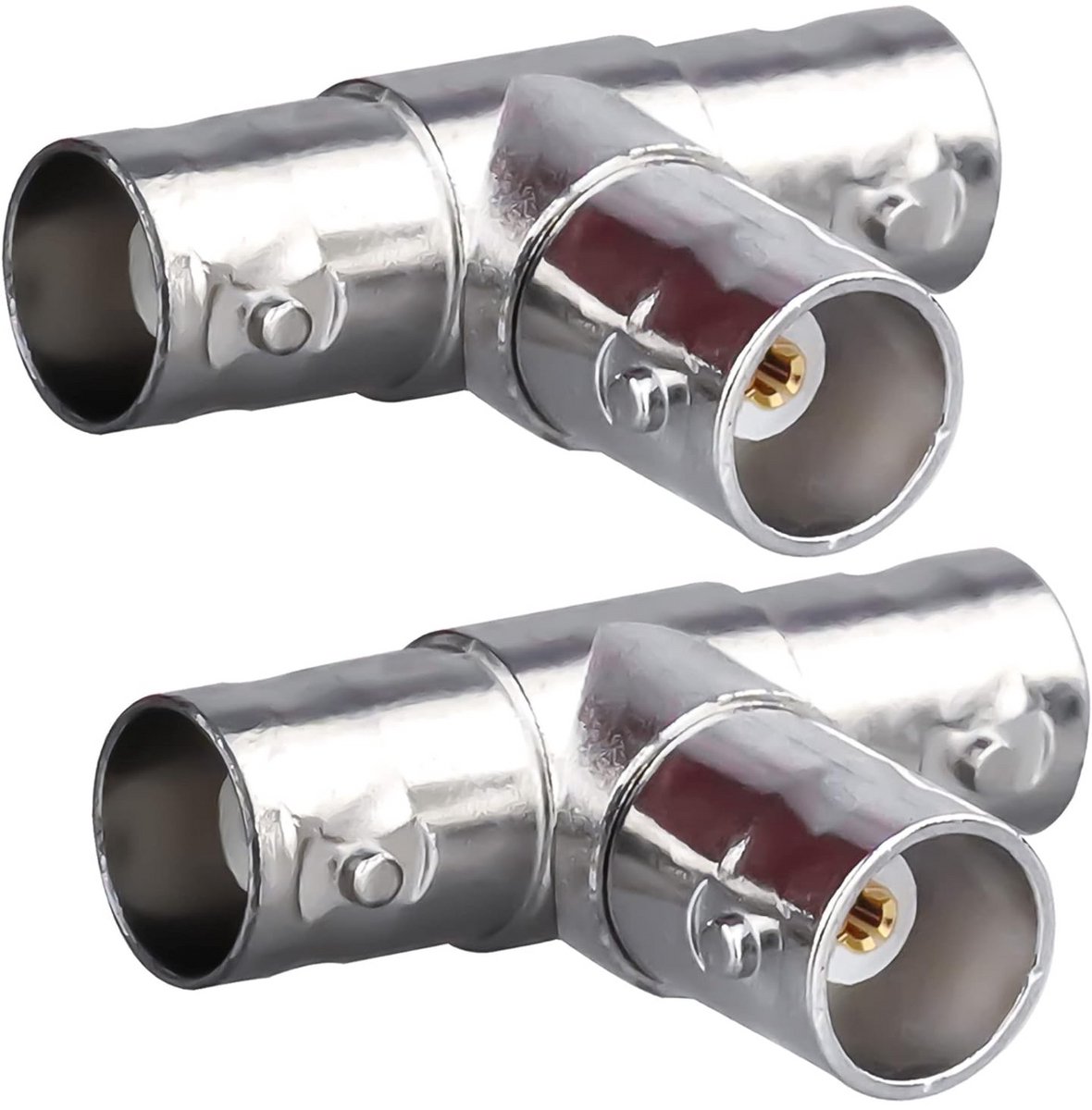 BNC 3-weg Splitter Adapter - Coaxiale T-Connector voor CCTV en DVR Camera