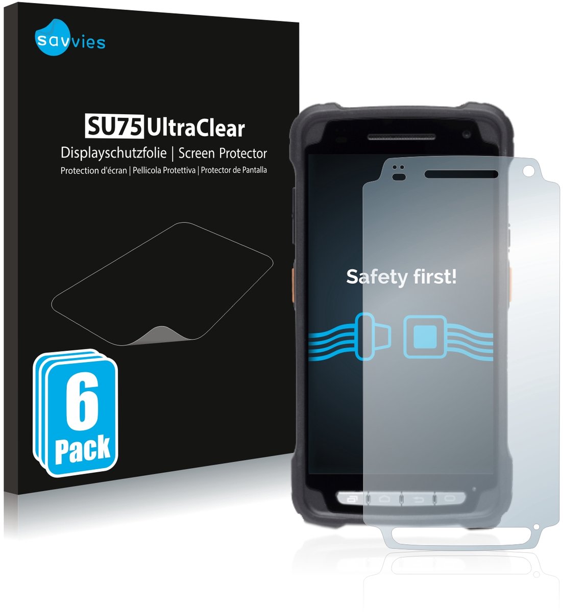 Savvies - Screenprotector voor Janam XT3 - Folie Beschermfolie transparant 6 Stuks