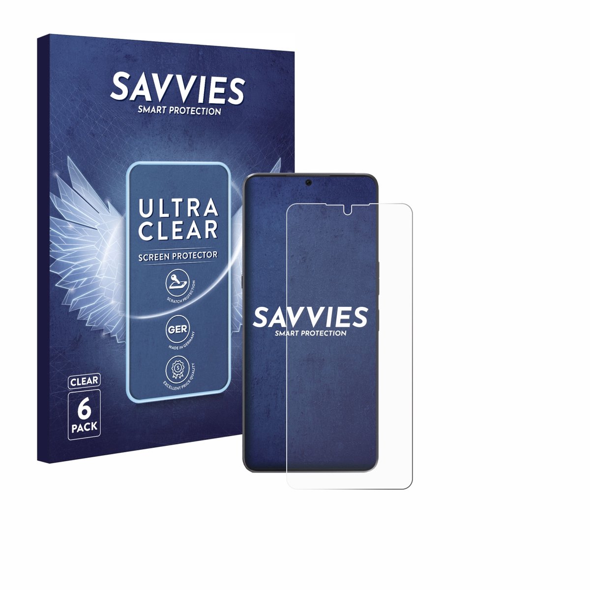 Savvies - Screenprotector voor Cubot Max 5 - Folie Beschermfolie transparant 6 Stuks