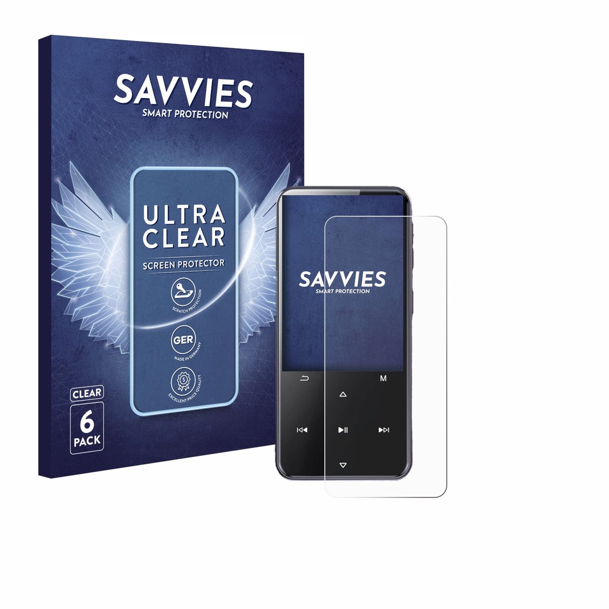 Savvies - Screenprotector voor AGPtek M3 - Folie Beschermfolie transparant 6 Stuks