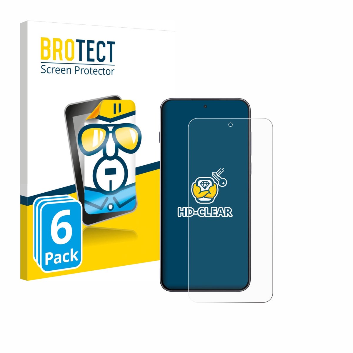 BROTECT - Screenprotector voor OnePlus Nord 5 - Folie Beschermfolie transparant 6 Stuks