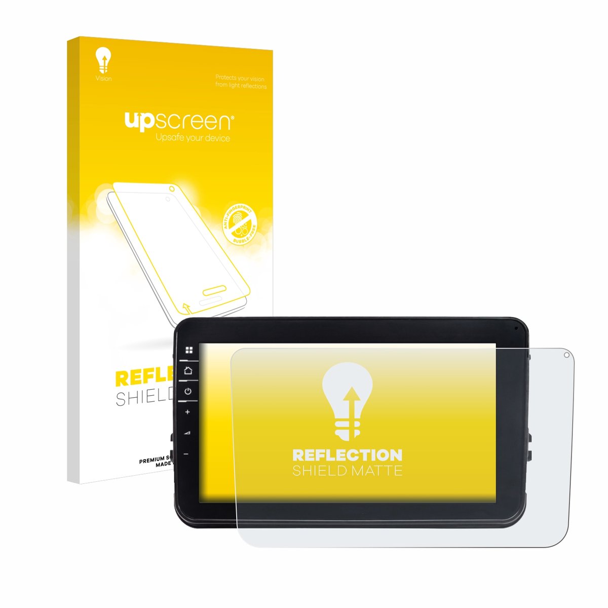 upscreen - Screenprotector voor Dynavin D8-V8 8" - Folie Beschermfolie anti glare matte