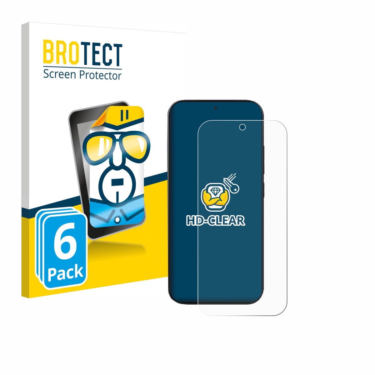 BROTECT - Screenprotector voor Xiaomi 17 Pro - Folie Beschermfolie transparant 6 Stuks