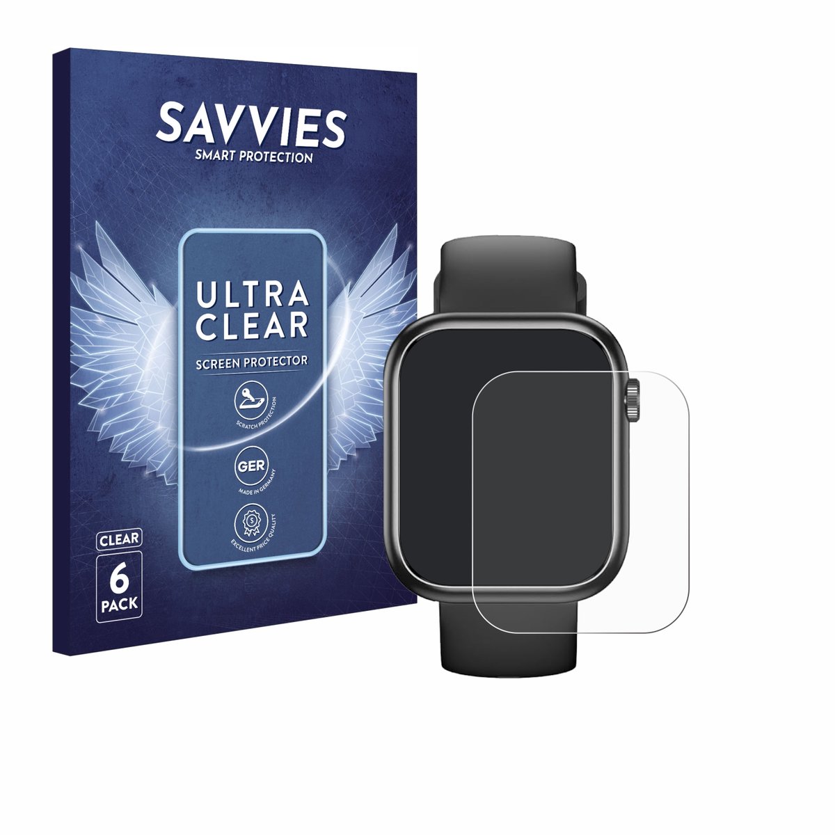 Savvies - Screenprotector voor RLQA G104 1.83" - Folie Beschermfolie transparant 6 Stuks