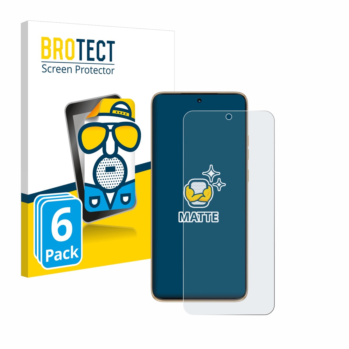 BROTECT - Screenprotector voor Motorola Edge 50 Neo - Folie Beschermfolie matte 6 Stuks