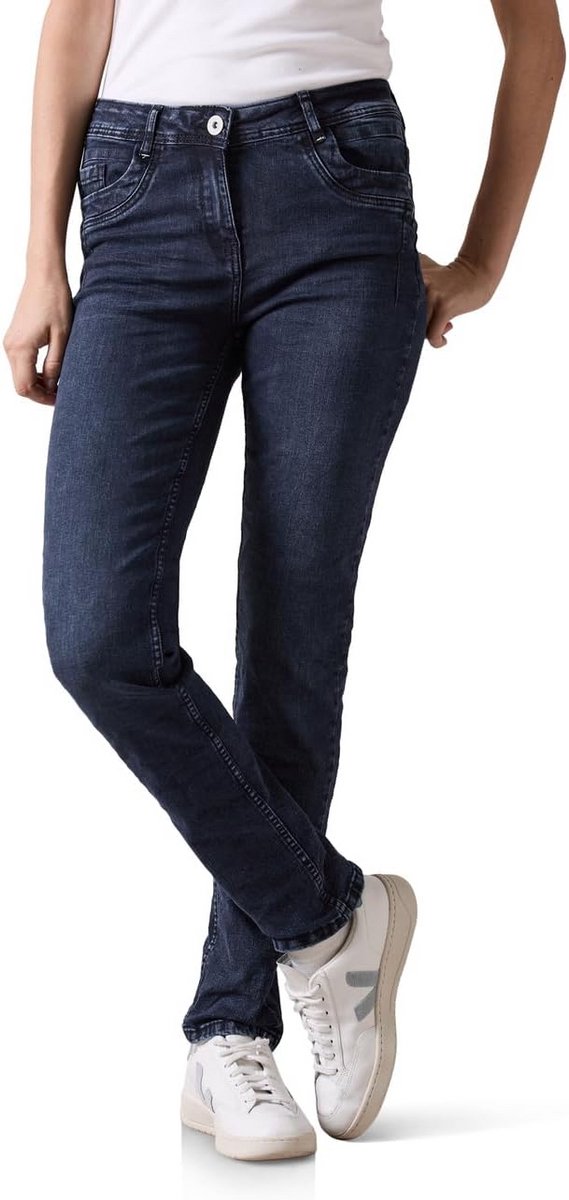 Slim Fit Dames Jeans met Hoge Taille en Stretch
