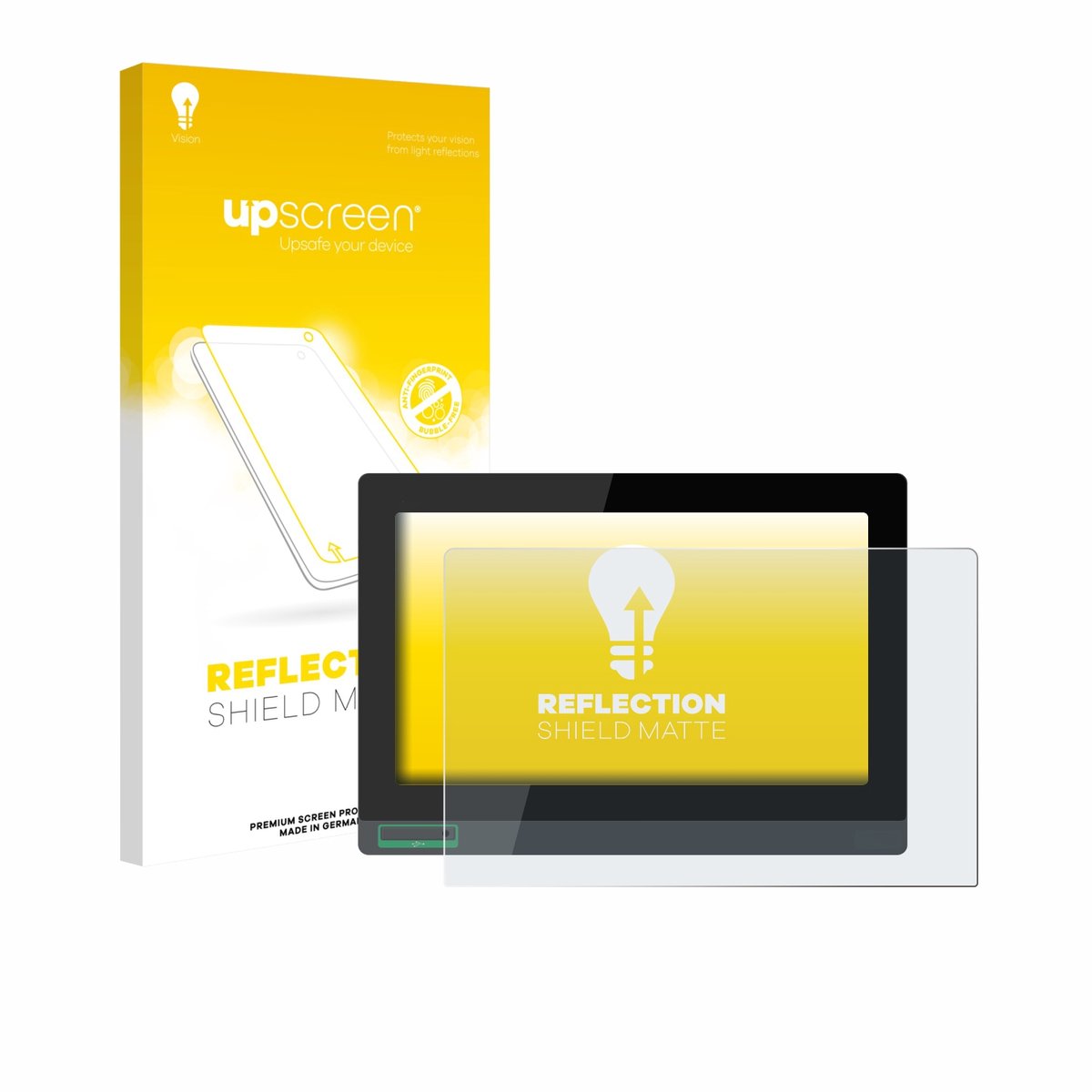 upscreen - Screenprotector voor Schneider-electric HMIDT952 - Folie Beschermfolie anti glare matte