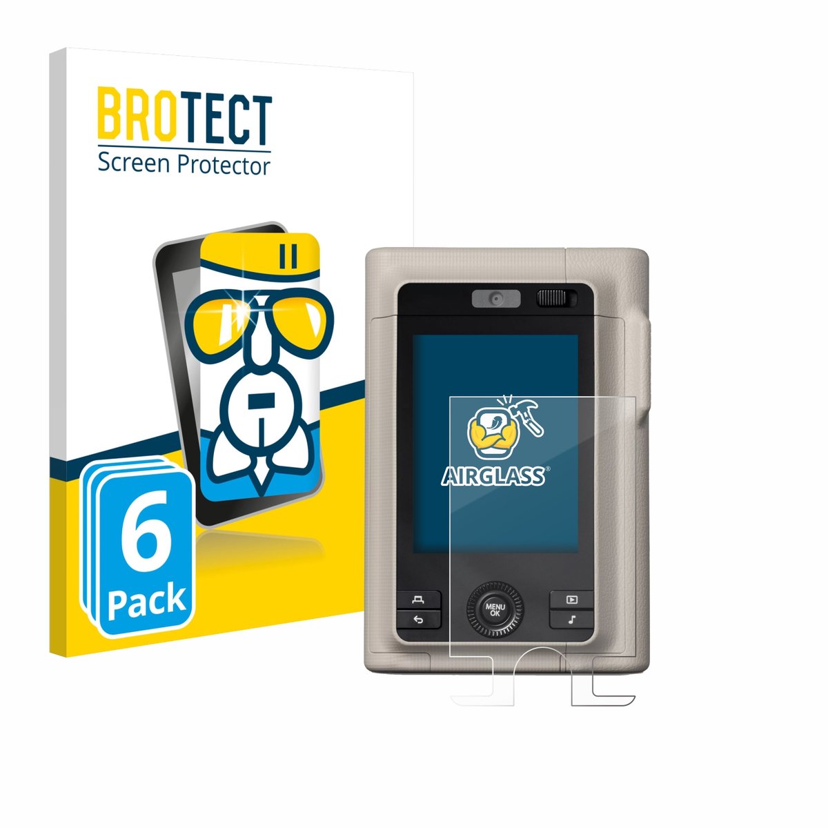 Screenprotector 6 Stuks voor Fujifilm Instax Mini LiPlay Plus Beschermglas transparant