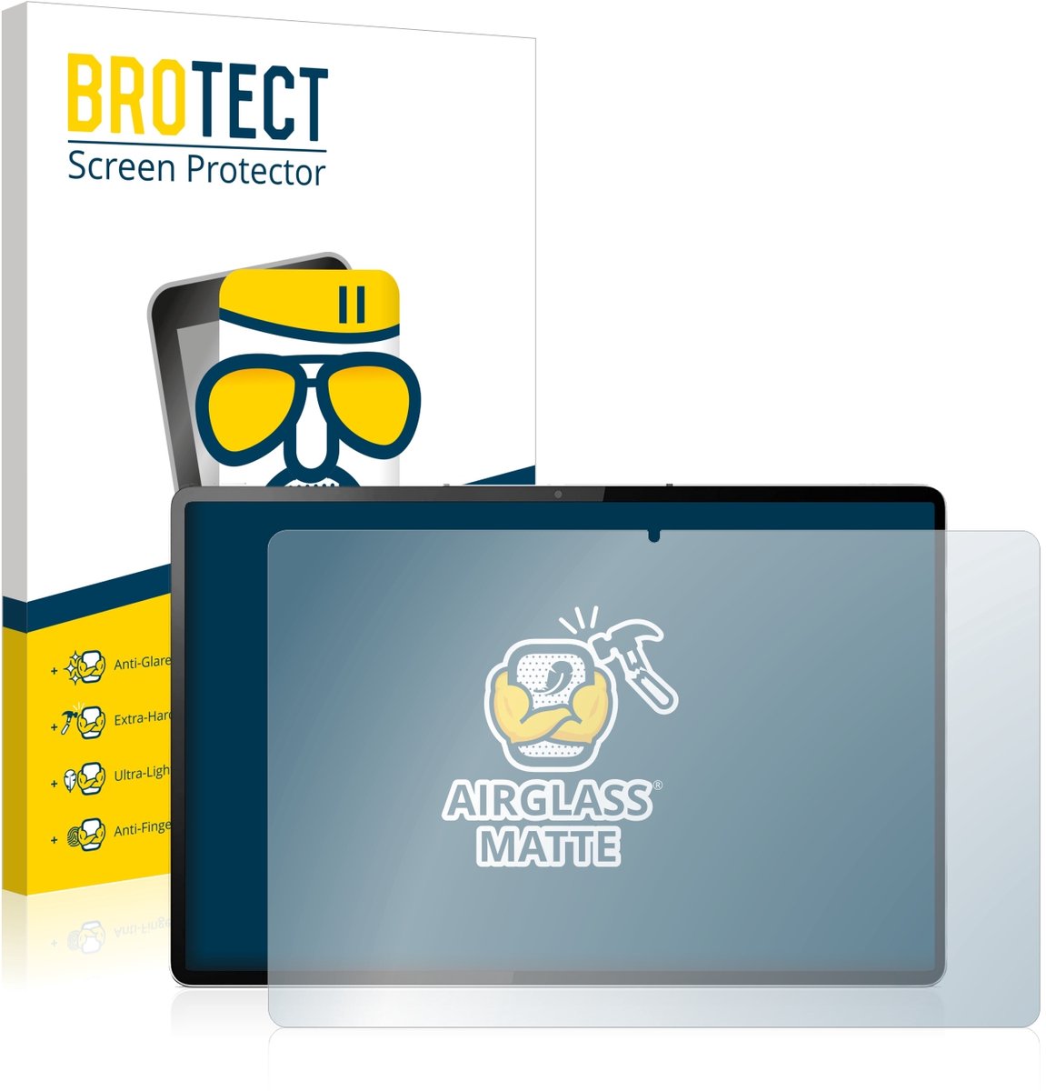 BROTECT - Screenprotector voor Lenovo Tab P12 Pro - Folie Beschermfolie Beschermglas matte