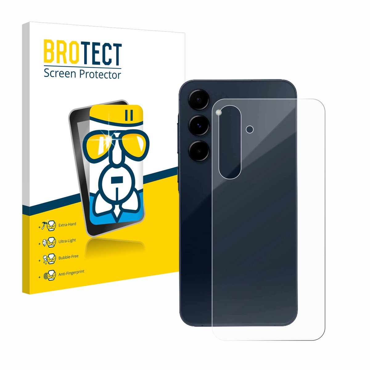 Screenprotector voor Samsung Galaxy A35 5G (Achterkant) Beschermglas transparant