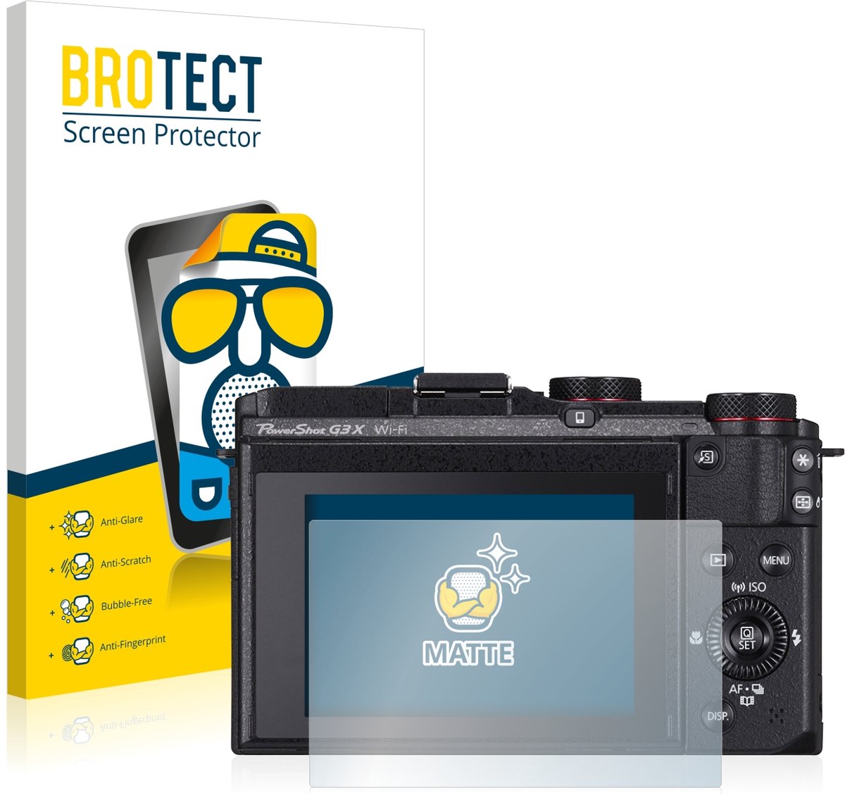 BROTECT - Screenprotector voor Canon PowerShot G3 X - Folie Beschermfolie matte 2 Stuks