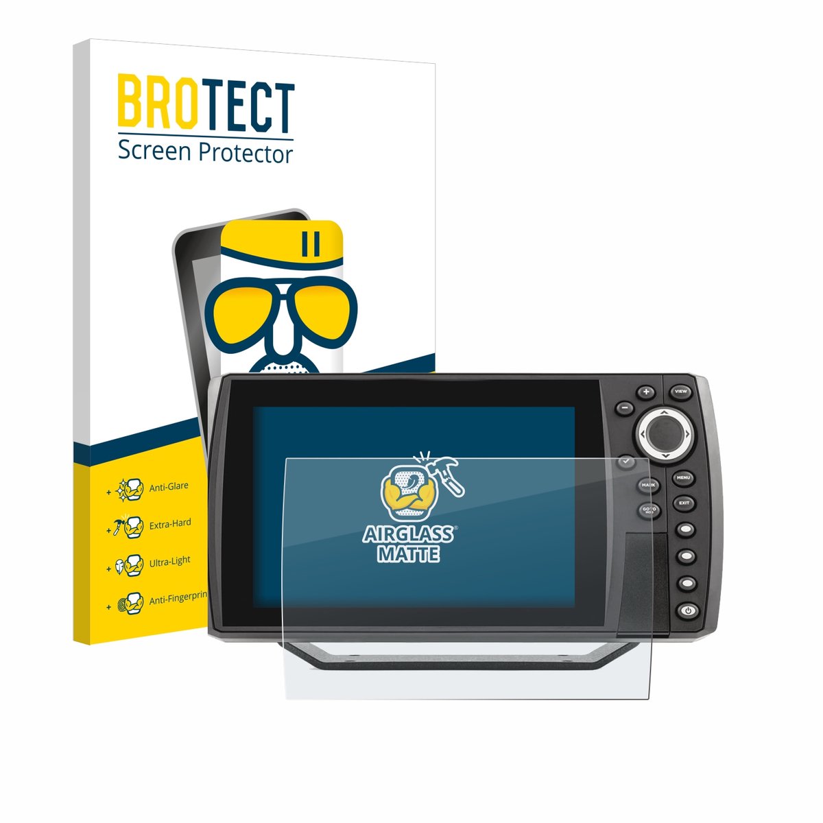 BROTECT - Screenprotector voor Humminbird Helix 7 - Folie Beschermfolie Beschermglas matte
