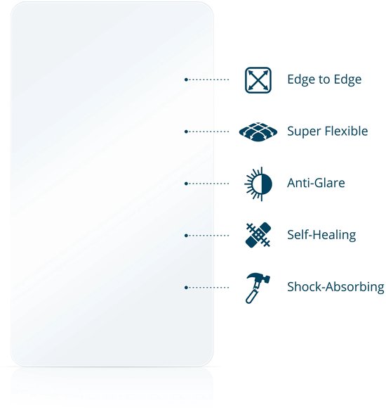 BROTECT - Protection d'écran pour Samsung Galaxy Z Fold 3 5G (Écran intérieur) - Film de protection mat couverture complète (2 pièces)