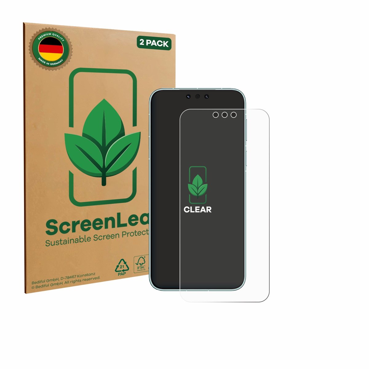 ScreenLeaf - Screenprotector voor Huawei Mate 80 RS Ultimate - Duurzame schermbescherming Folie Beschermfolie transparant 2 Stuks