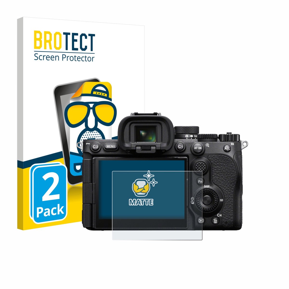 BROTECT - Screenprotector voor Sony Alpha 7 V (ILCE-7M5) - Folie Beschermfolie matte 2 Stuks