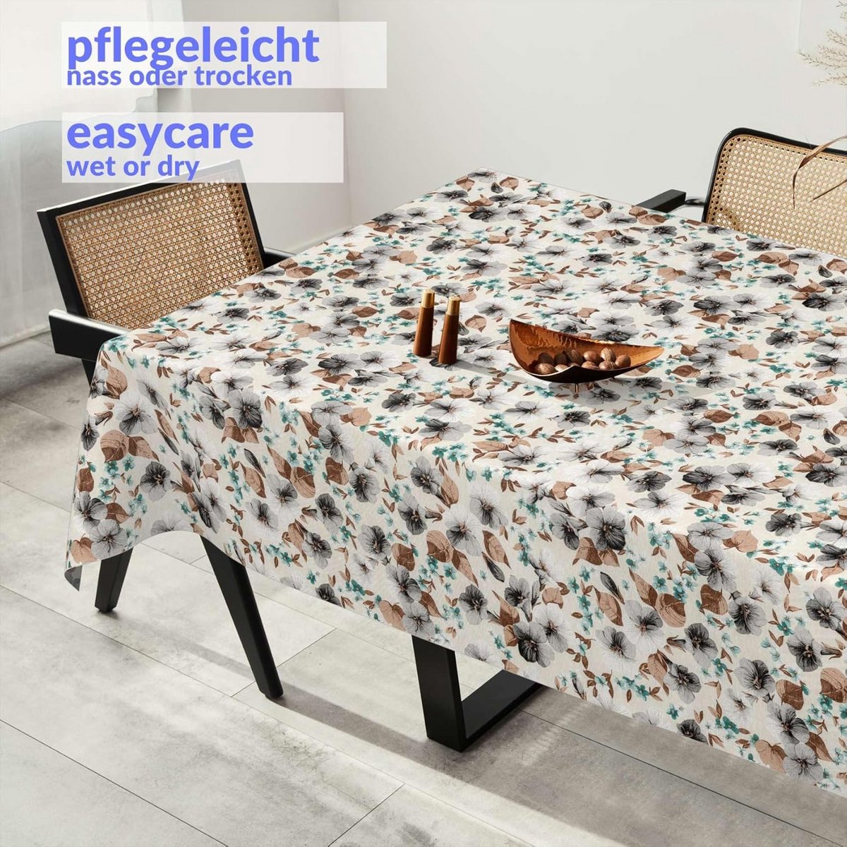 Waterafstotend Stoffen Tafelkleed Katoen Polyester 100x140 cm Binnen en Buiten