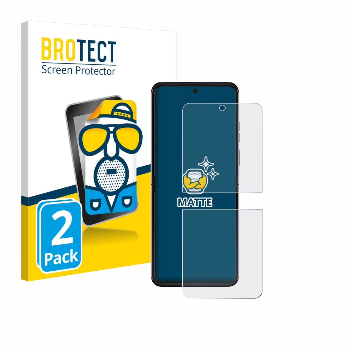 BROTECT - Screenprotector voor Motorola Razr 2025 - Folie Beschermfolie matte 2 Stuks
