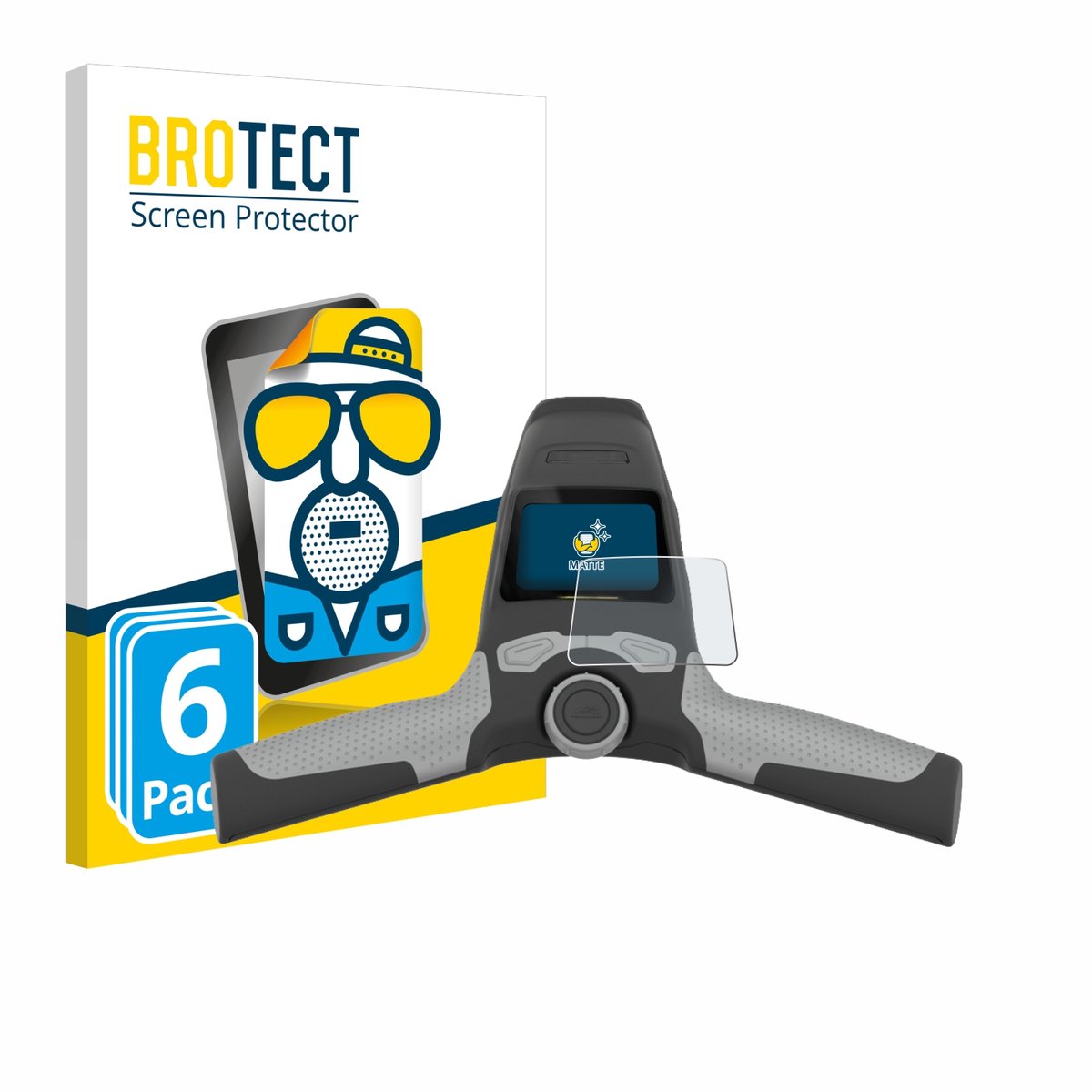 BROTECT - Screenprotector voor PowaKaddy FW5s - Folie Beschermfolie matte 6 Stuks