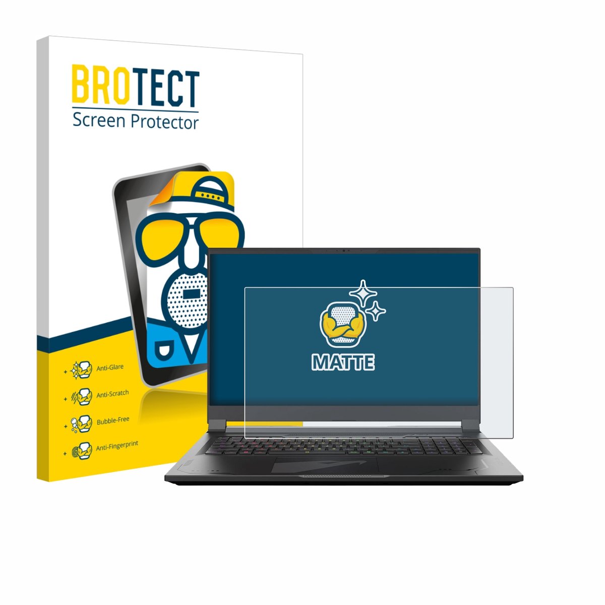 BROTECT - Screenprotector voor Gigabyte AORUS 17 2024 - Folie Beschermfolie matte