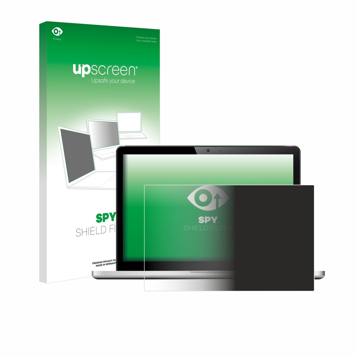 upscreen - privacyscherm voor Laptops mit 15.6 inch Schermen [345 mm x 194 mm, 16:9] - privacy filter screenfilter Blauwlichtfilter