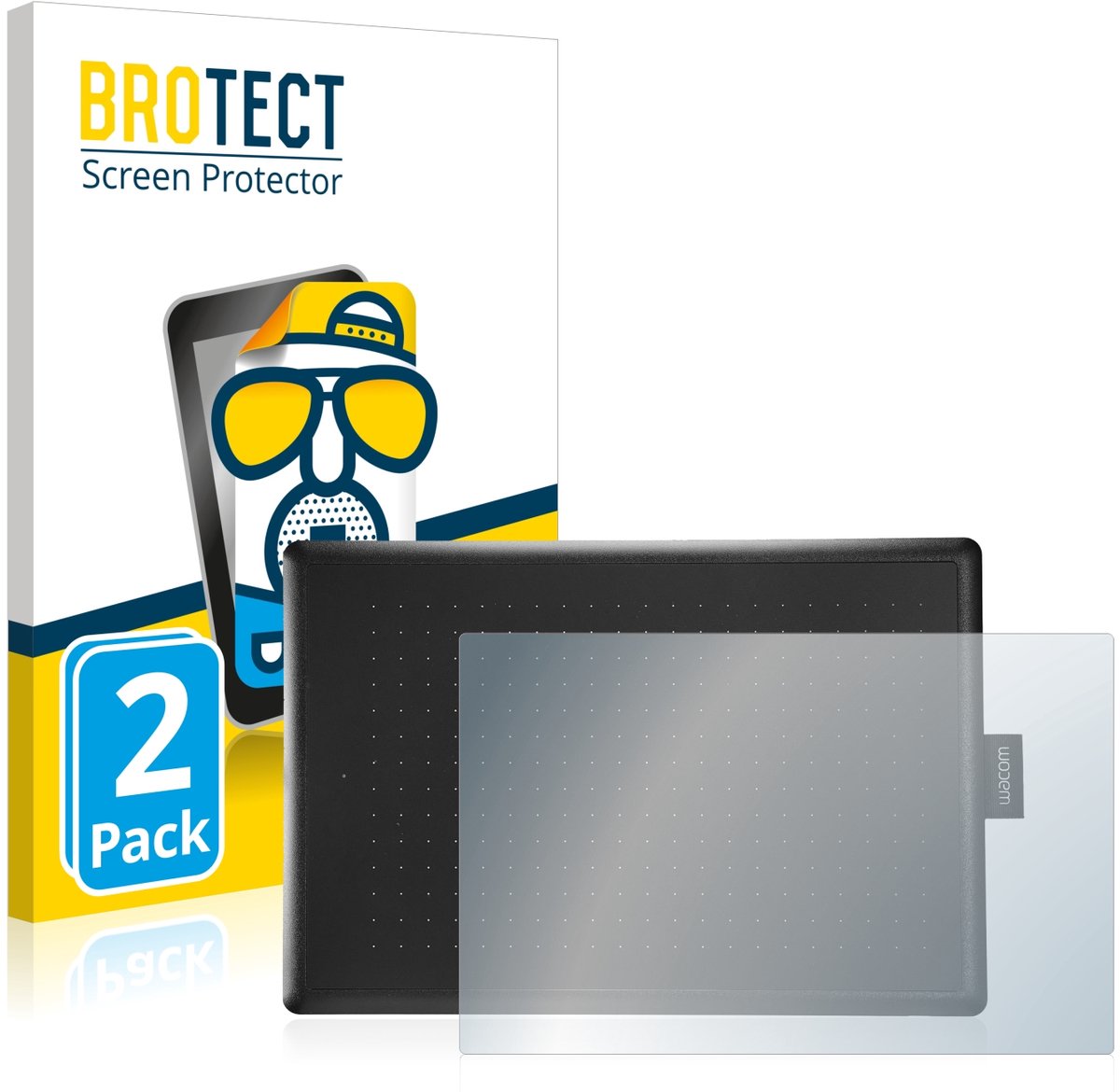BROTECT - Screenprotector voor Wacom One Medium - Folie Beschermfolie matte 2 Stuks