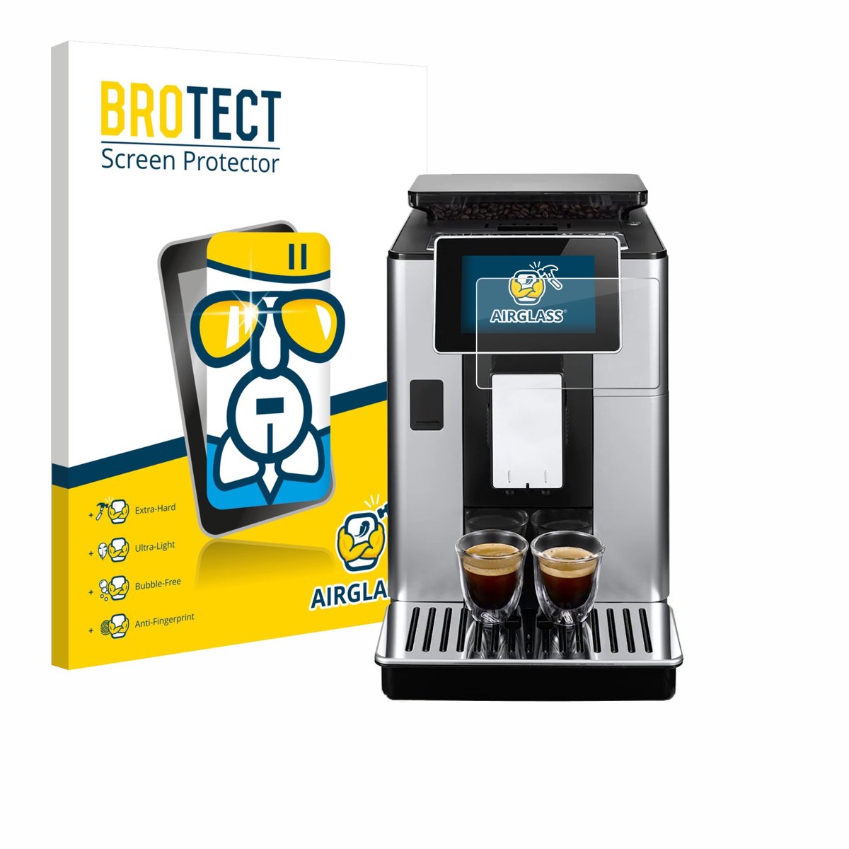 Screenprotector voor DeLonghi PrimaDonna Soul ECAM612.55.SB Beschermglas transparant