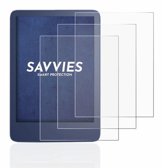 Savvies - Screenprotector voor Amazon Kindle Reader 2022 - Folie Beschermfolie transparant (6 Stuks) van Savvies — afbeelding 5