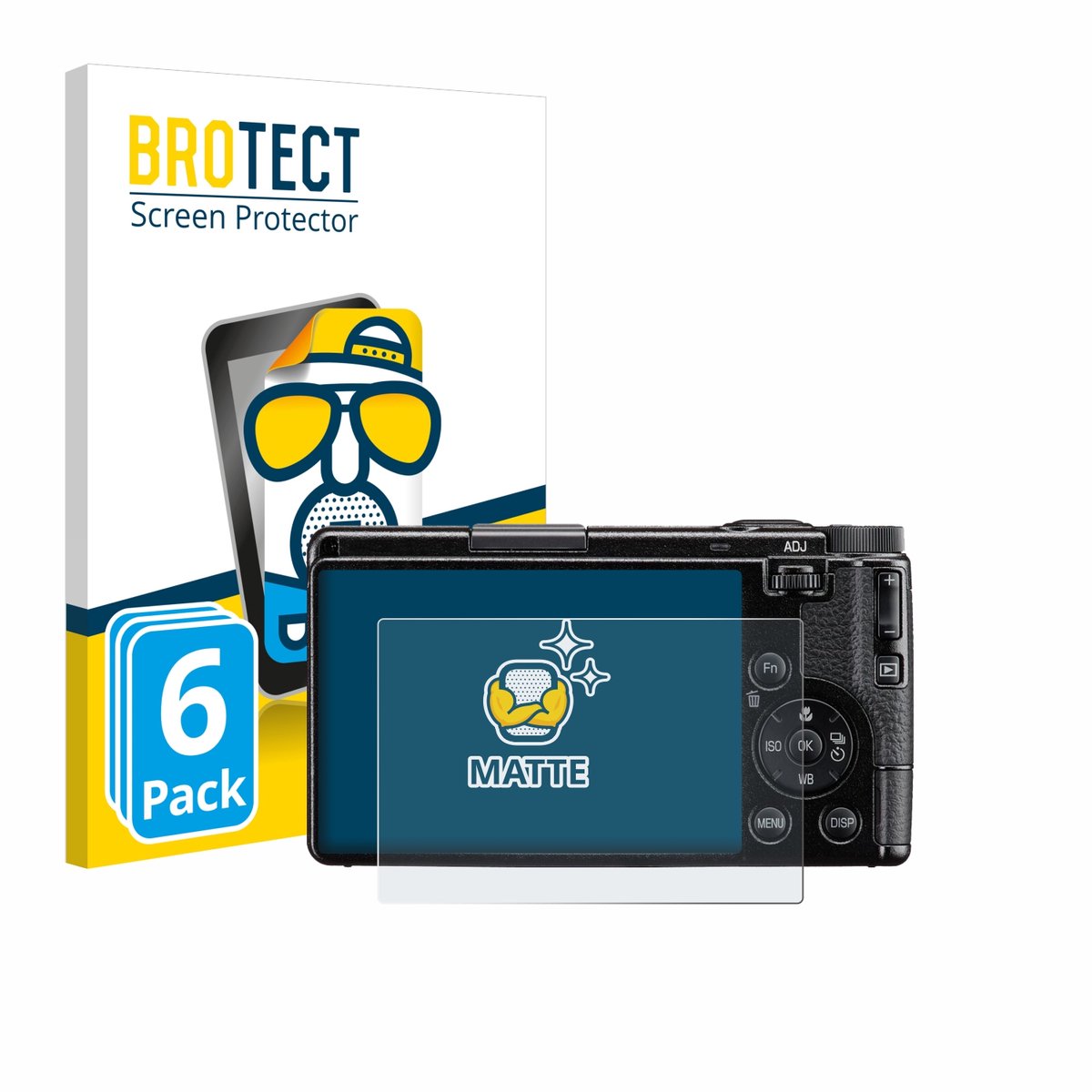 BROTECT - Screenprotector voor Ricoh GR IV HDF 2025 - Folie Beschermfolie matte 6 Stuks