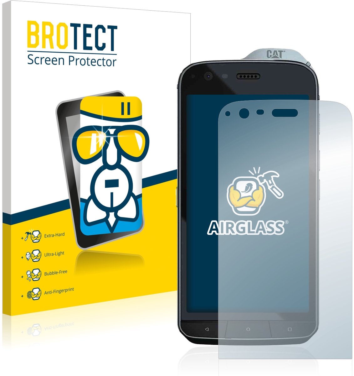 Screenprotector voor Caterpillar Cat S61 Beschermglas transparant
