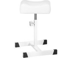Bell Pedicure Voetenbankje Wit – Verstelbaar 45–70 cm – Professionele Pedicure Voetsteun – Stabiele Basis 32x30 cm