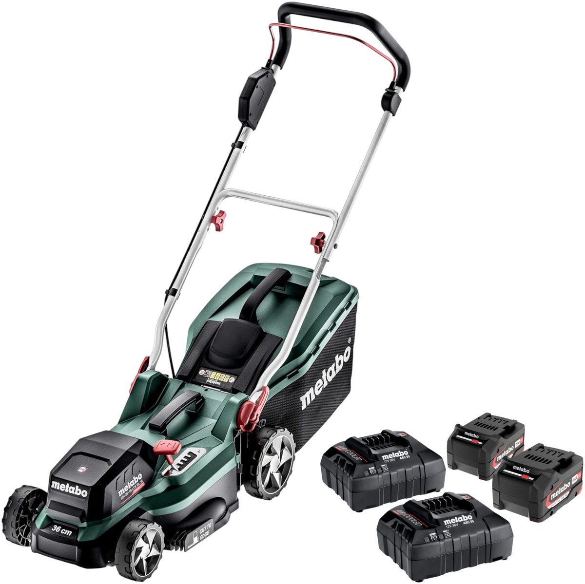 Metabo RM 36-18 LTX BL 36 Grasmaaier Accu met 2 Accu's - Metabo - €339,00